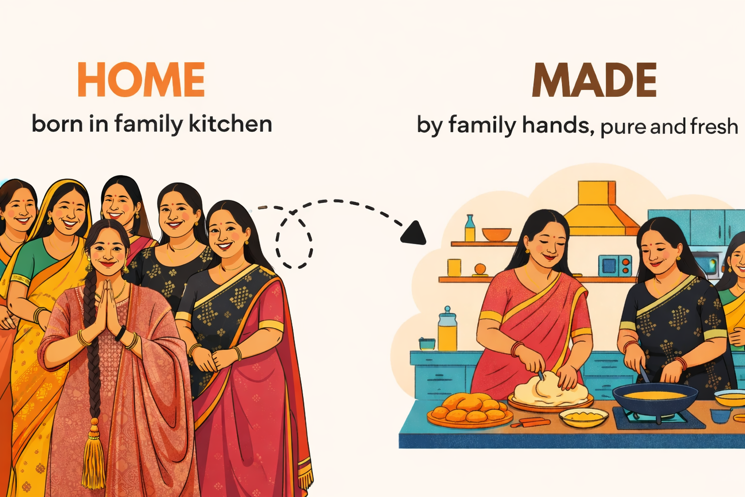 Qunba Craving Made by Family in Family kitchen